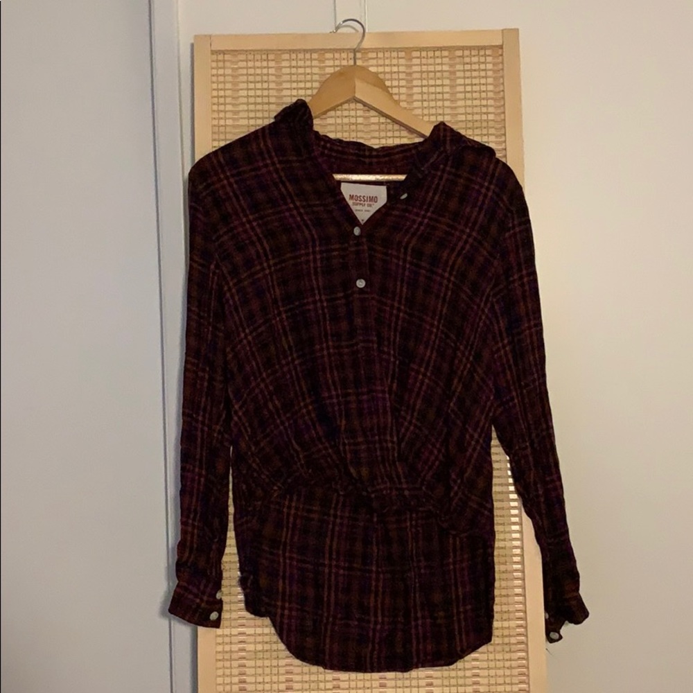 Plaid tunic